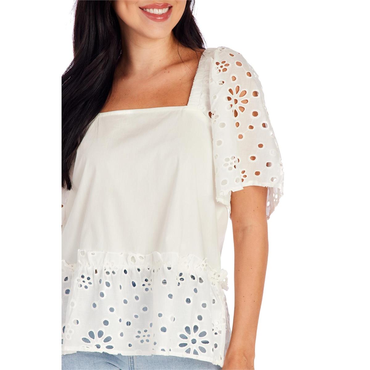 Kieran Eyelet Top