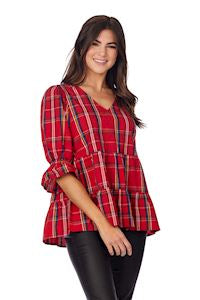 Ashford Plaid Top