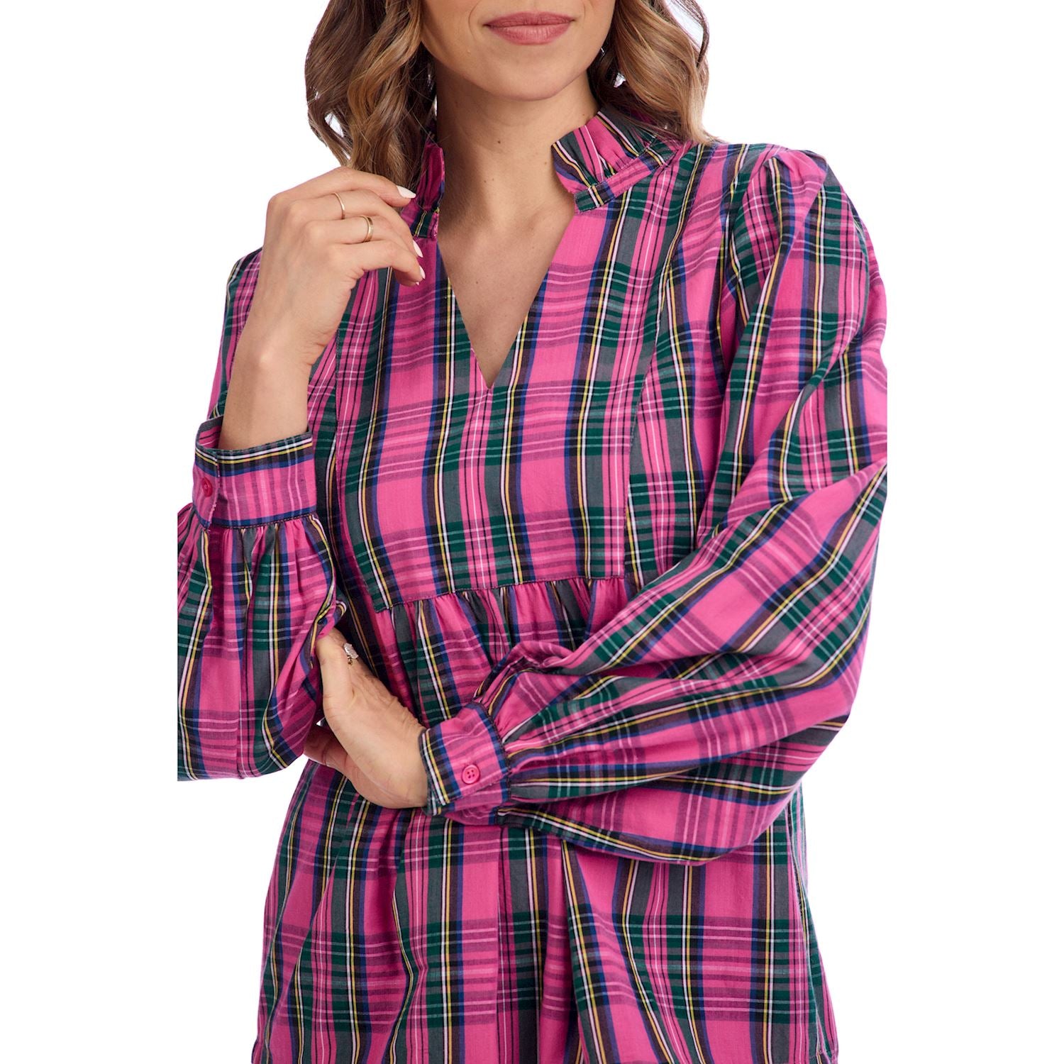Mitzy Plaid Top