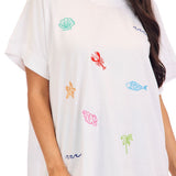 Lala Embroidered Top