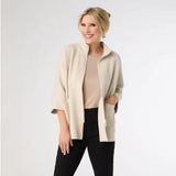 Heavenly Luxe Rhinestone Zip Cardigan
