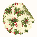 Round Quilted Placemat 17"