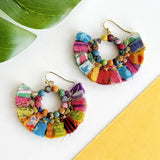 Tasseled Kantha Hoops