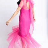 Organza Bow Maxi Dress