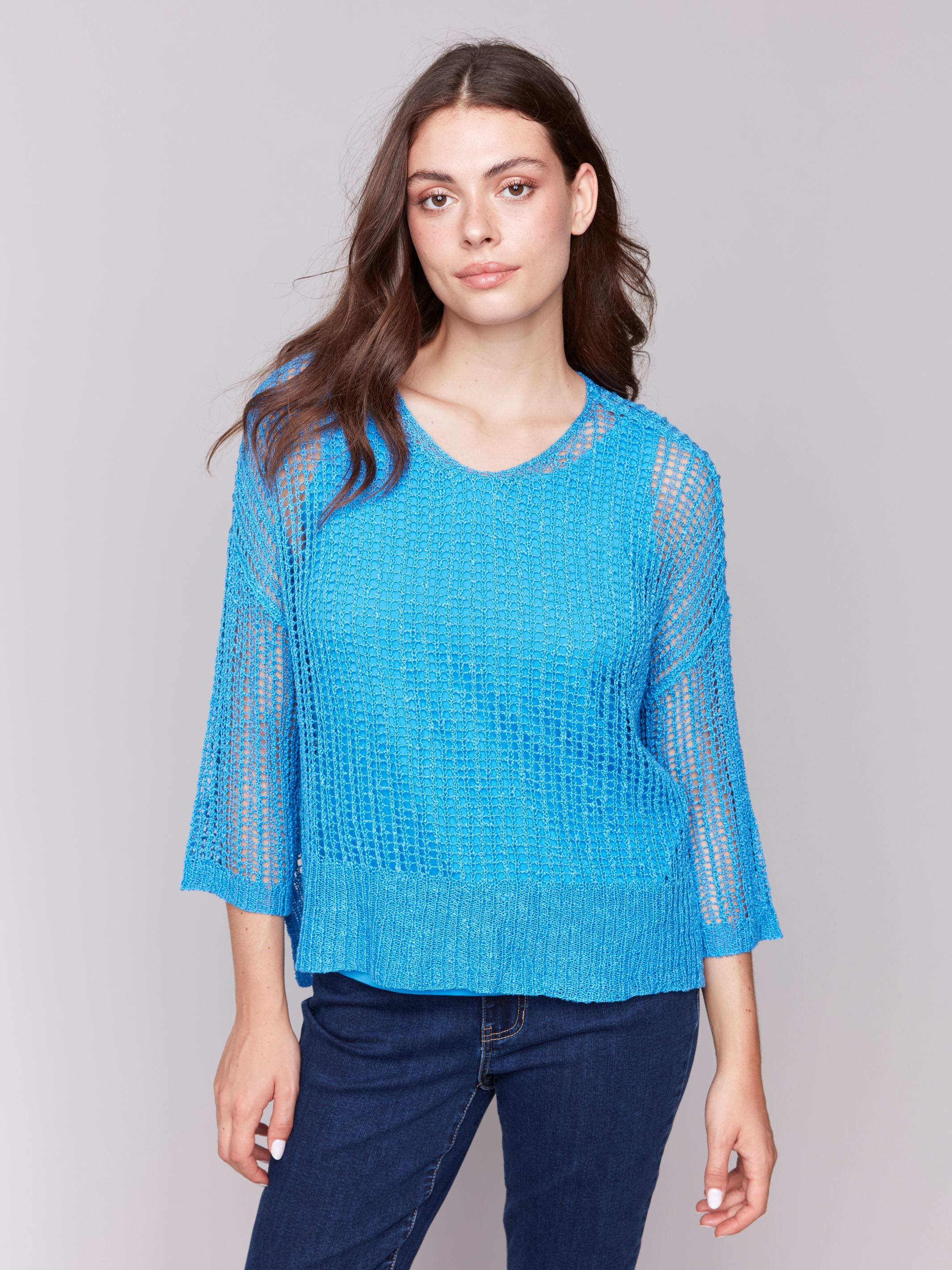 Lagoon Fishnet Sweater