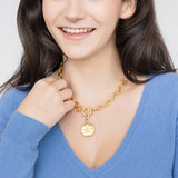 Oyster Plate Toggle Necklace