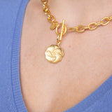Oyster Plate Toggle Necklace
