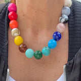 Lauren Rainbow Beaded Necklace