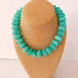 The Rory Rondelle Necklace - Aqua