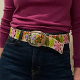 Embroidered Wool Belt