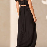 Frill Detail Maxi Dress
