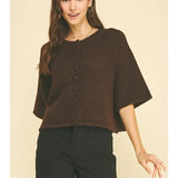 Cally Short Sleeve Sweater