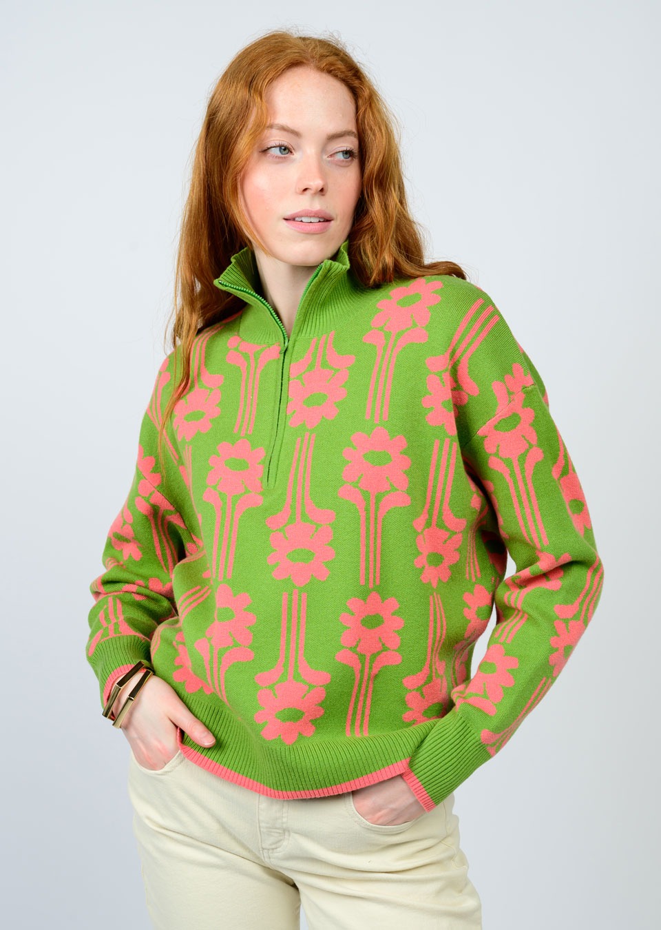 Modern Daisy Sweater