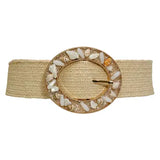 Woven Raffia Belt