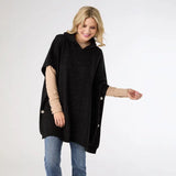 Tindra Hooded Pullover With Buttons