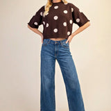 Melanie Round Dot Sweater