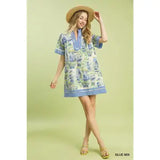 Abstract Mini Dress