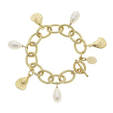 Gold Oyster & Freshwater Pearl Bracelet