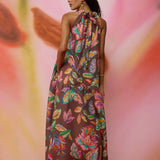 Cocoa Chintz Maxi Dress