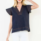 Colbie Denim Top