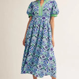 Lila Breeze Midi Dress