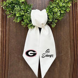 Georgia Embroidered Wreath Sash