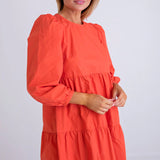 Poplin Tiered Dress