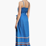 Azure Ric- Rac Maxi Dress