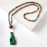 Kantha Tassel Necklace 2695