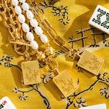 Bird Bam Mahjong Toggle Necklce