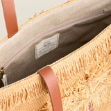Straw Fringe Day Tote