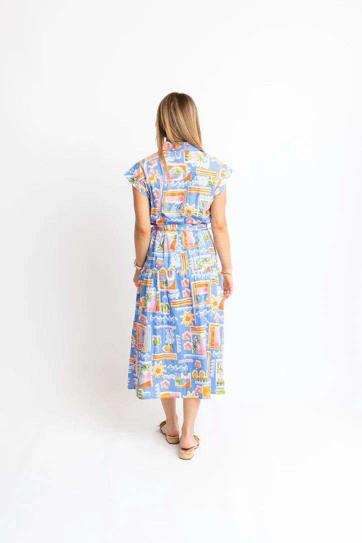 Santorini Pocket Shirt Dress