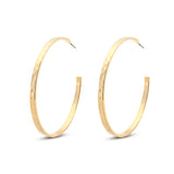 Brigitte Hammered Hoops