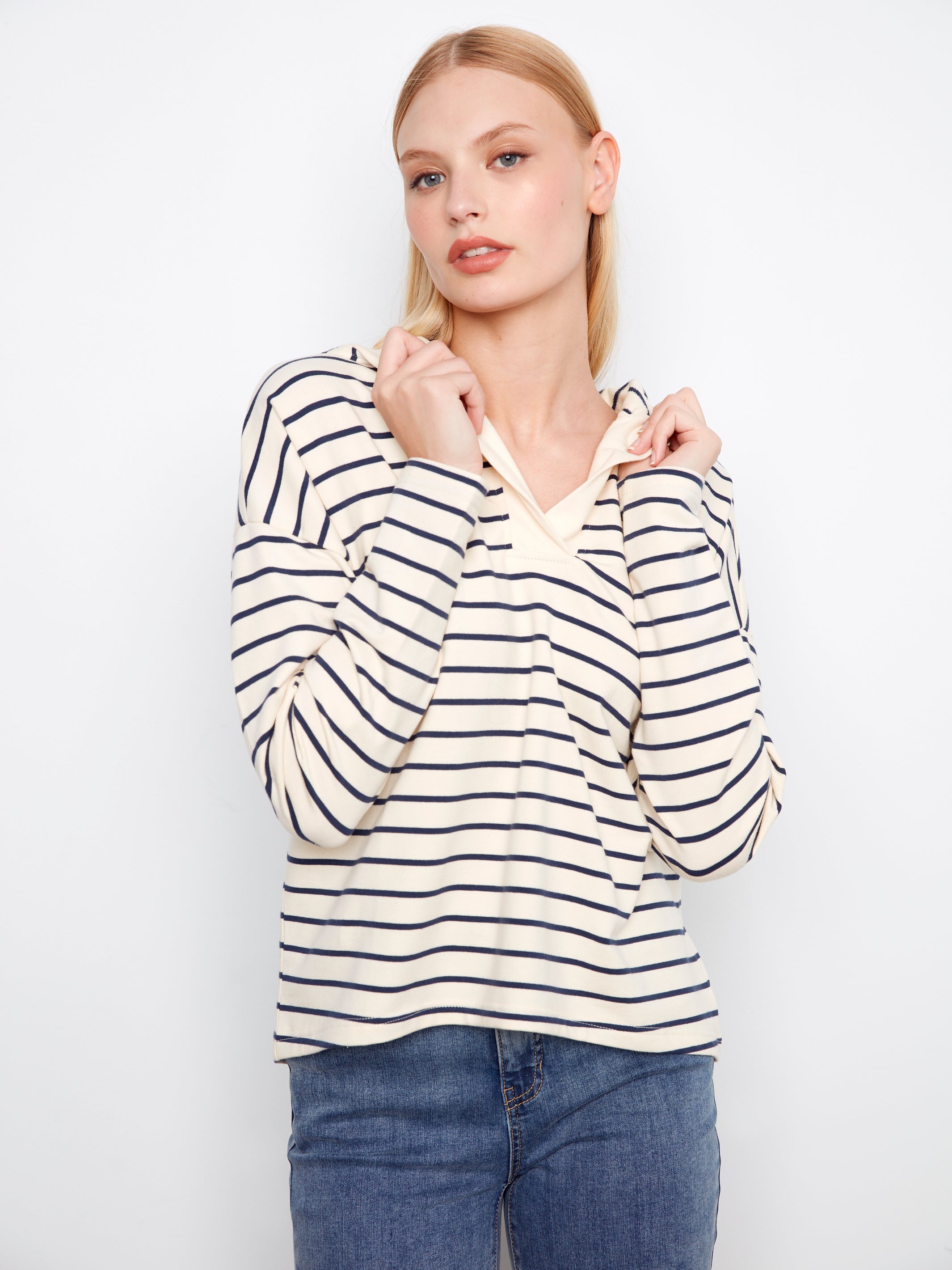 Dianna Striped Hoodie