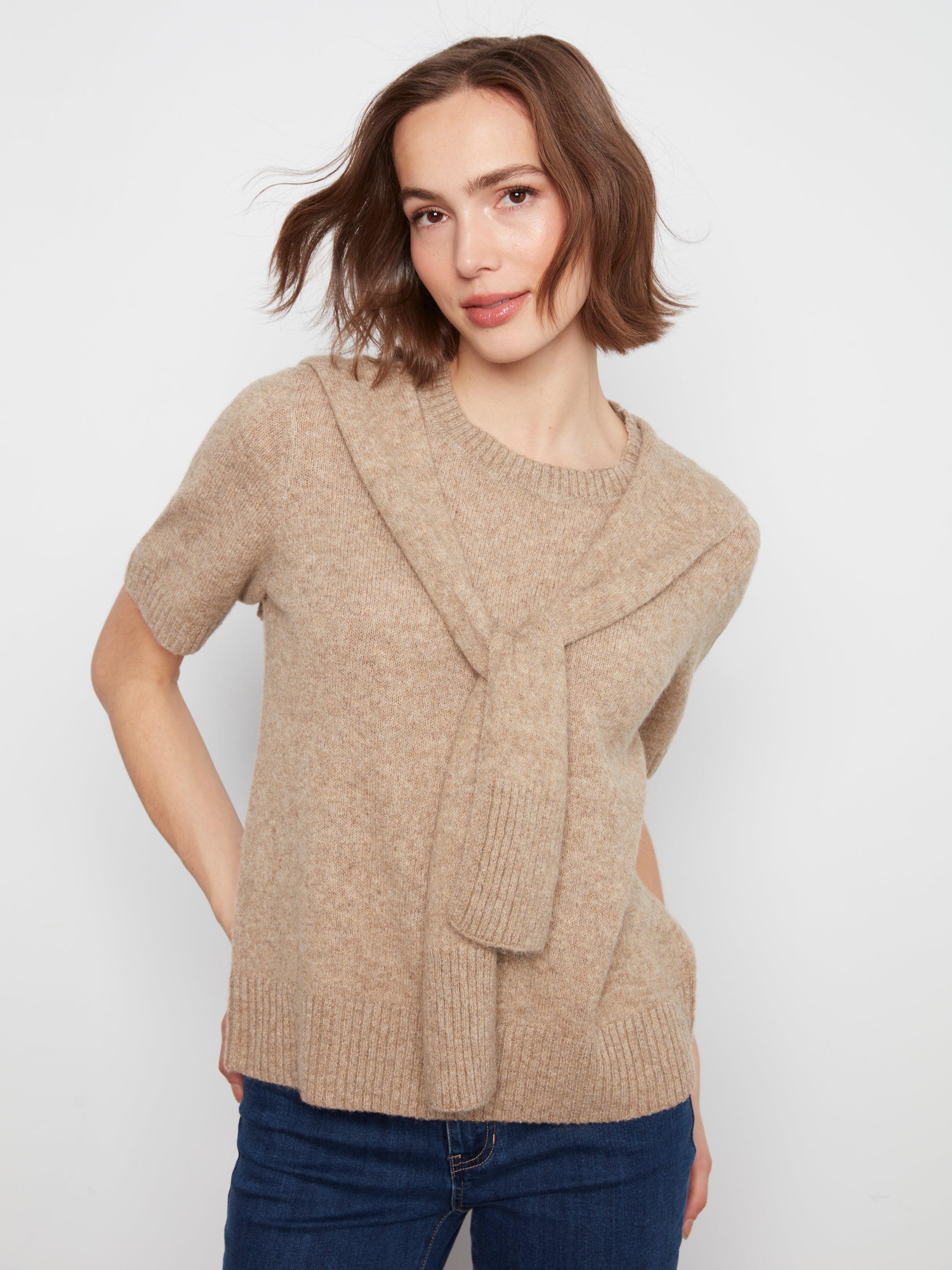 Clara Short Sleeve Sweater