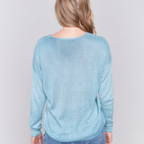 Casey Drop Shoulder V-Neck Sweater