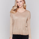Casey Drop Shoulder V-Neck Sweater