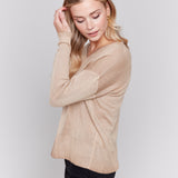 Casey Drop Shoulder V-Neck Sweater