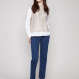 Clara Foil Knit Sweater