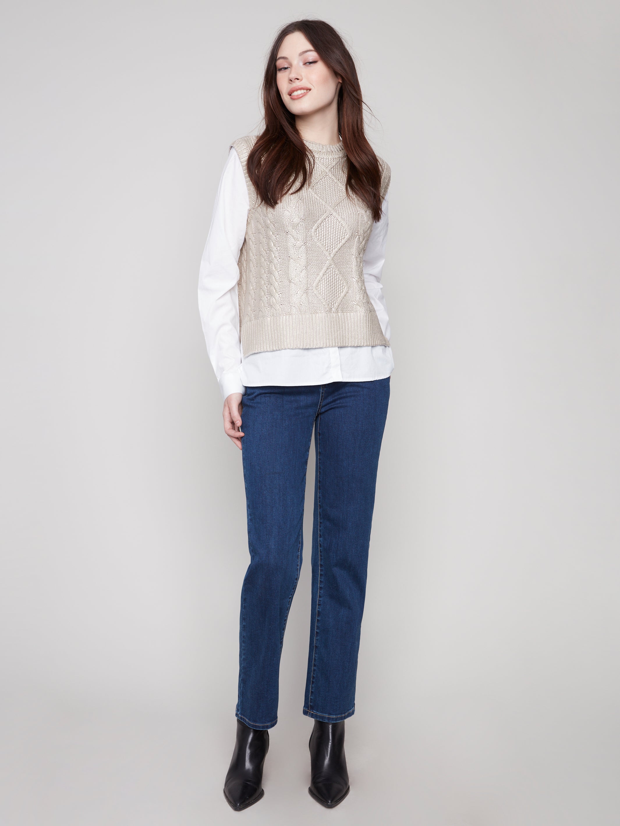 Clara Foil Knit Sweater