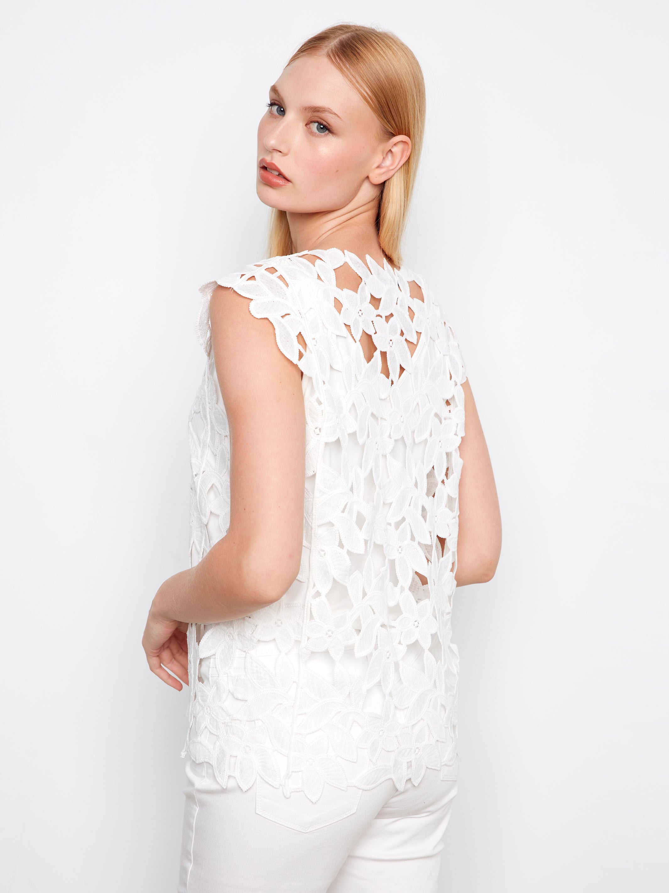 Myra Floral Crochet Top