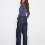 Wide Leg Stretch Jeans