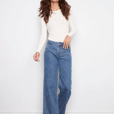 Wide Leg Stretch Jeans