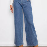 Wide Leg Stretch Jeans