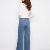 Wide Leg Stretch Jeans