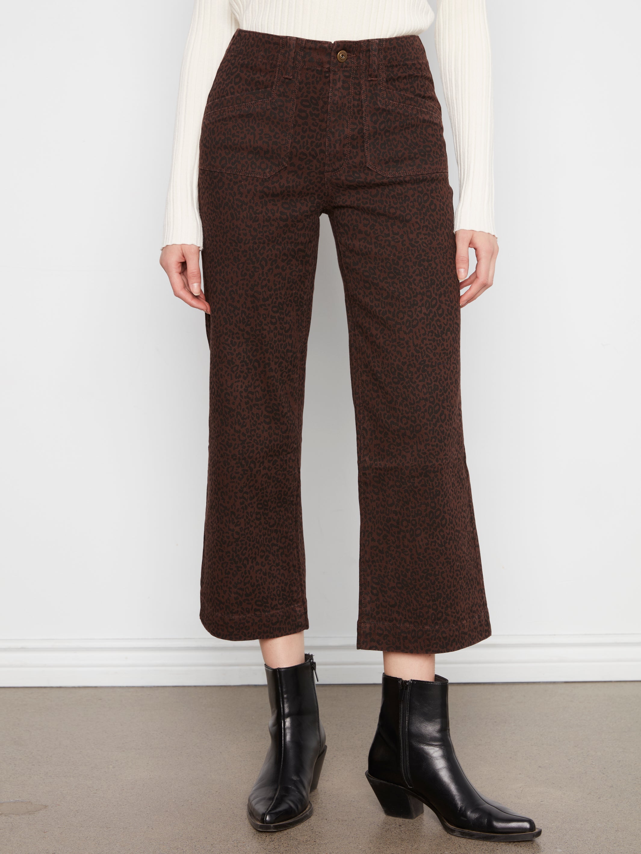 Leopard Twill Pants