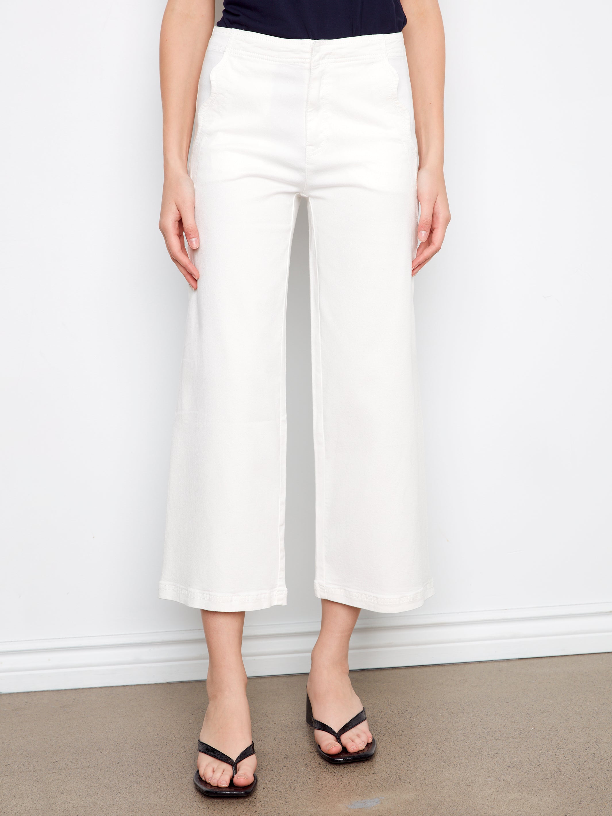 Stia Wide Leg Twill Pants