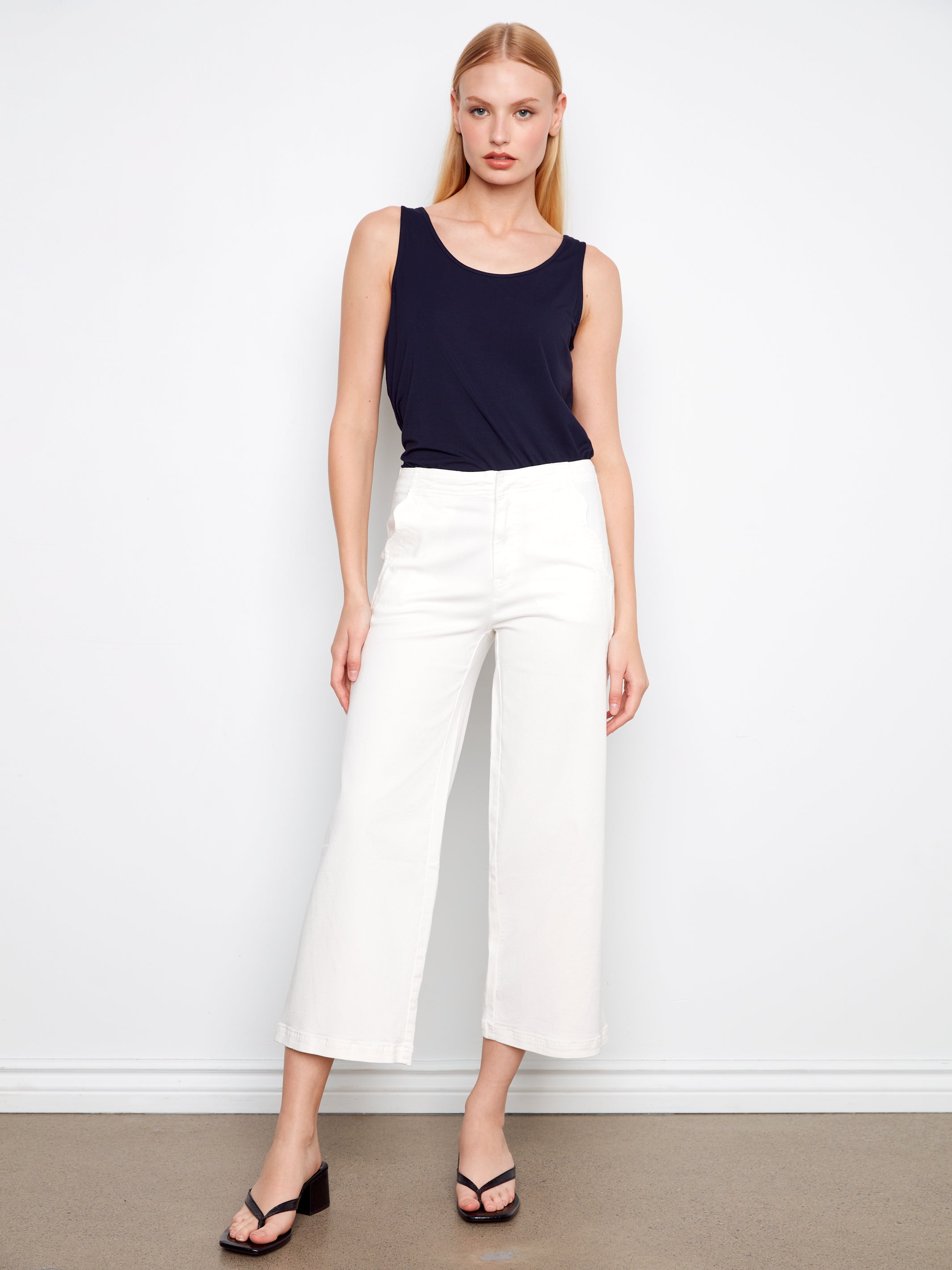 Stia Wide Leg Twill Pants