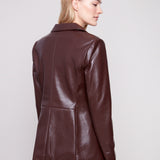 Charlie Faux Leather Blazer