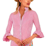 Kinsley Gingham Blouse